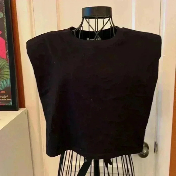 Aritzia Babaton Shoulder Pad Tank-Sz XS - Picture 1 of 5